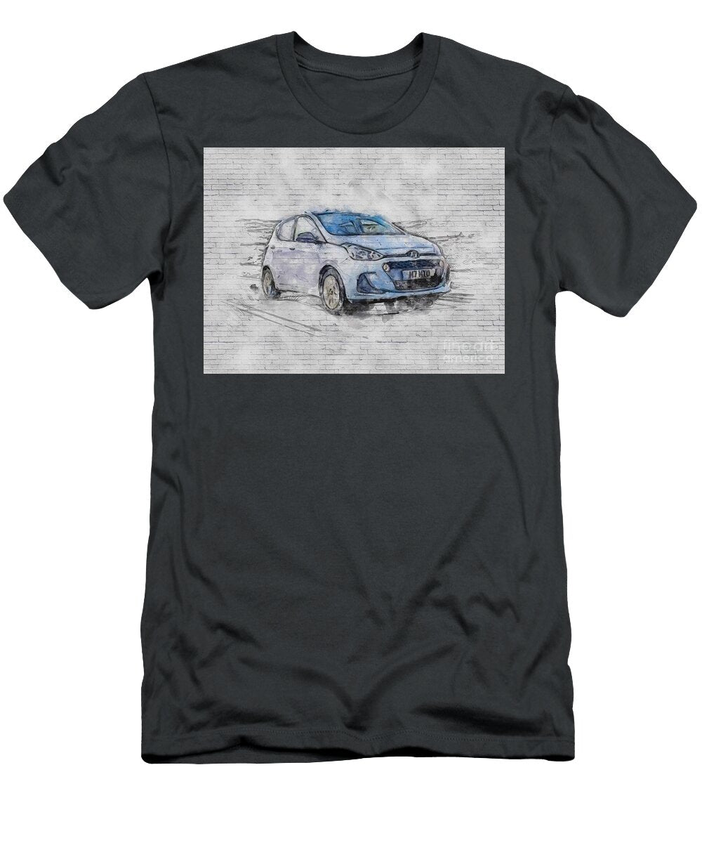 Hyundai I10 2019 Compact Hatchback New White Exterior Play Ashtyn Treutel T-Shirt
