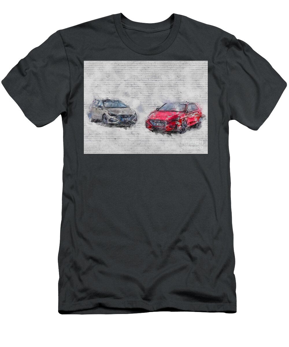 Hyundai I30 2020 Exterior Hatchback Pd Facelift New Red Gray Korean Cars Ashtyn Treutel T-Shirt