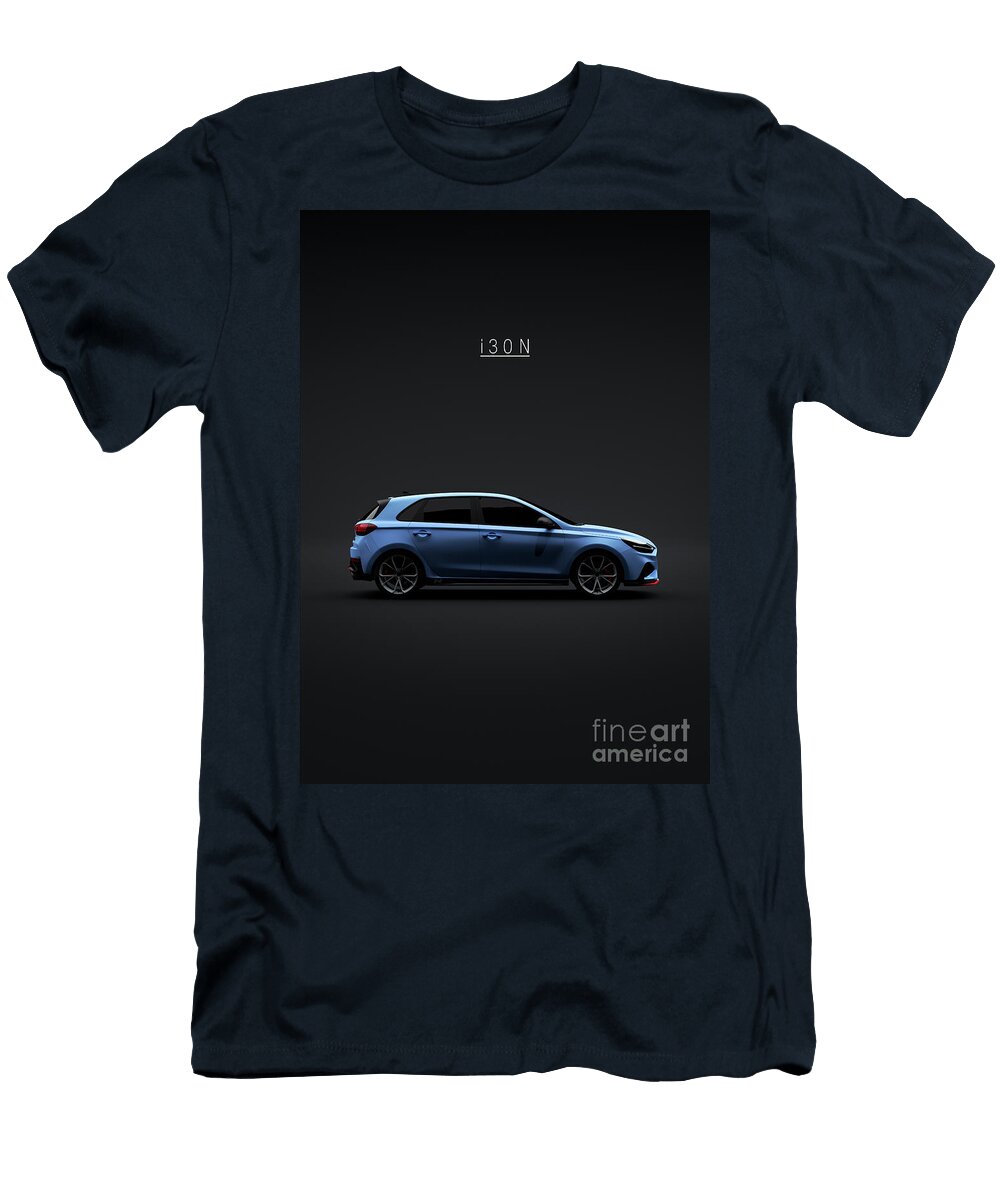 Hyundai I30 N 2021 Blue Mihai Maxim T-Shirt