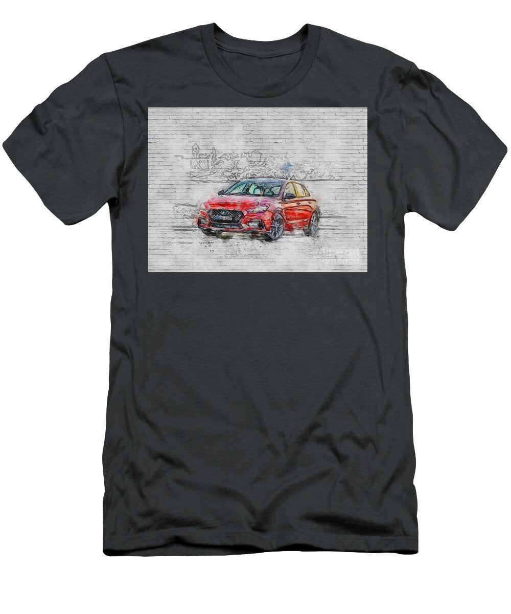 Hyundai I30 N Line Parking 2019 Cars New Hatchback Korean Red Ashtyn Treutel T-Shirt
