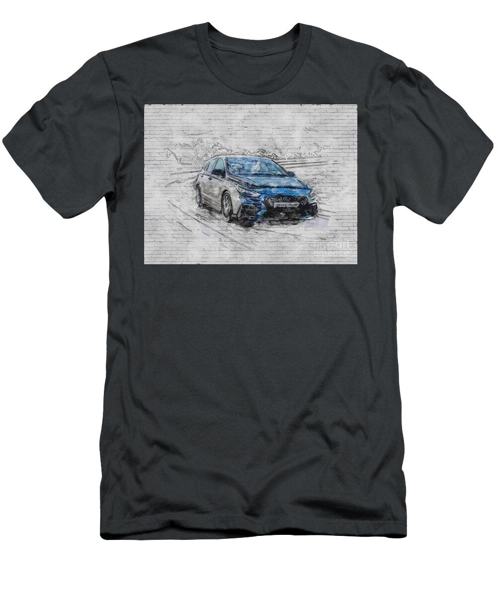 Hyundai I30 N Project C Exterior Gray Hatchback New Korean Cars Ashtyn Treutel T-Shirt