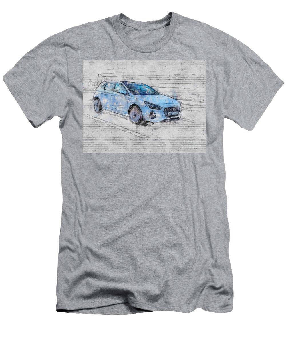 Hyundai I30 Road 2017 Cars Hatchback White Korean Elantra Gt Ashtyn Treutel T-Shirt