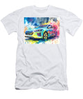 Hyundai Ioniq 2017 Hybrid Hatchback Electric Vehicle Colorful Car Vibrant Electric Car Art Hollie Love T-Shirt
