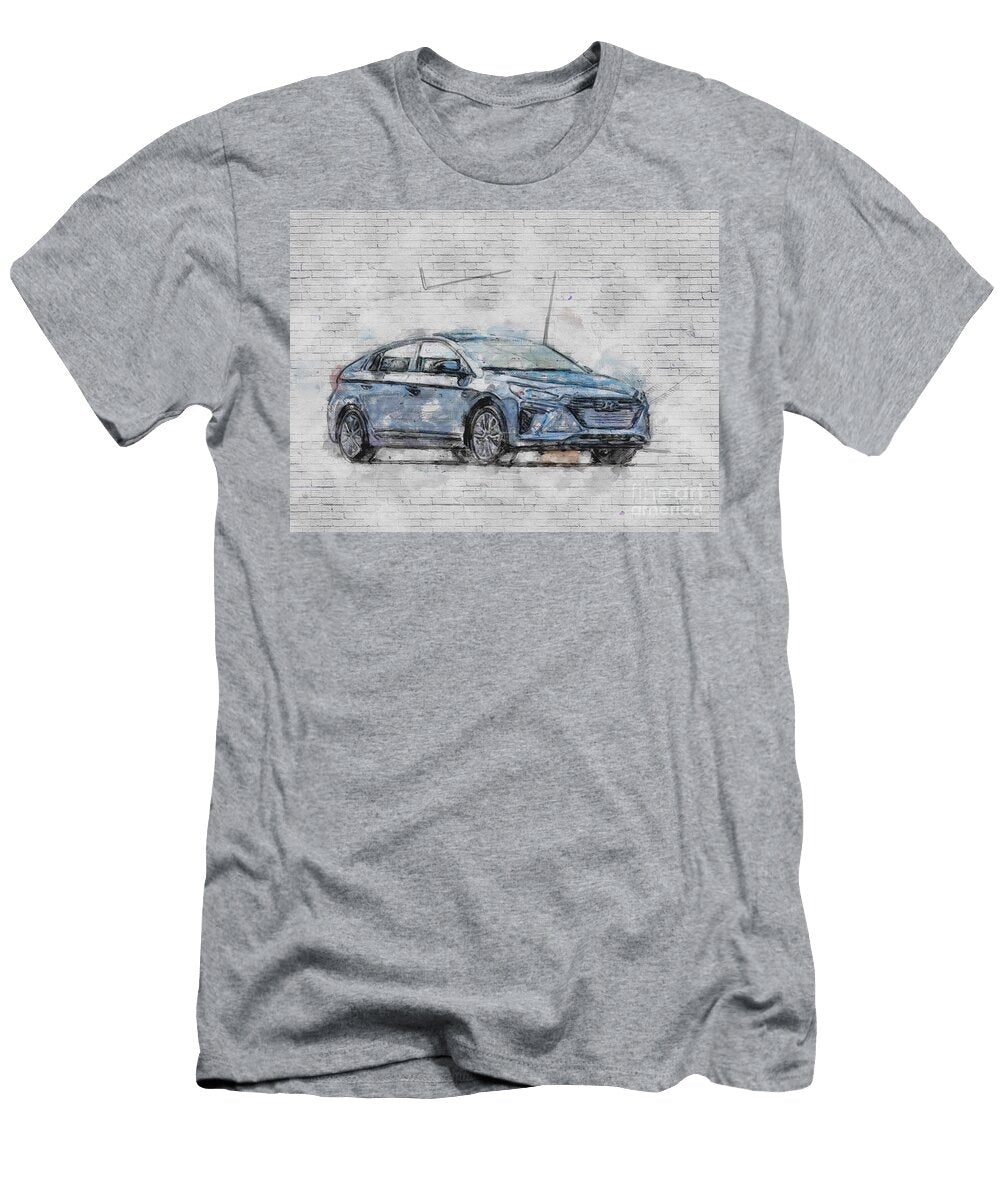 Hyundai Ioniq Electric 2018 Hatchback Gray Car Ashtyn Treutel T-Shirt