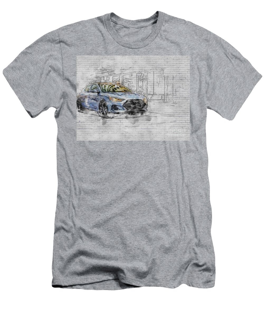 Hyundai Veloster 2018 Exterior Silver Hatchback New Korean Cars Ashtyn Treutel T-Shirt