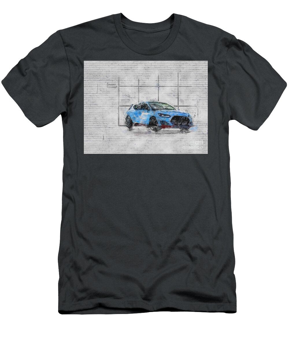 Hyundai Veloster 2019 Exterior Sporty Hatchback Korean Cars Ashtyn Treutel T-Shirt
