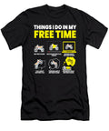 I Do in My Free Time Motorcycle Biker Moon T-Shirt
