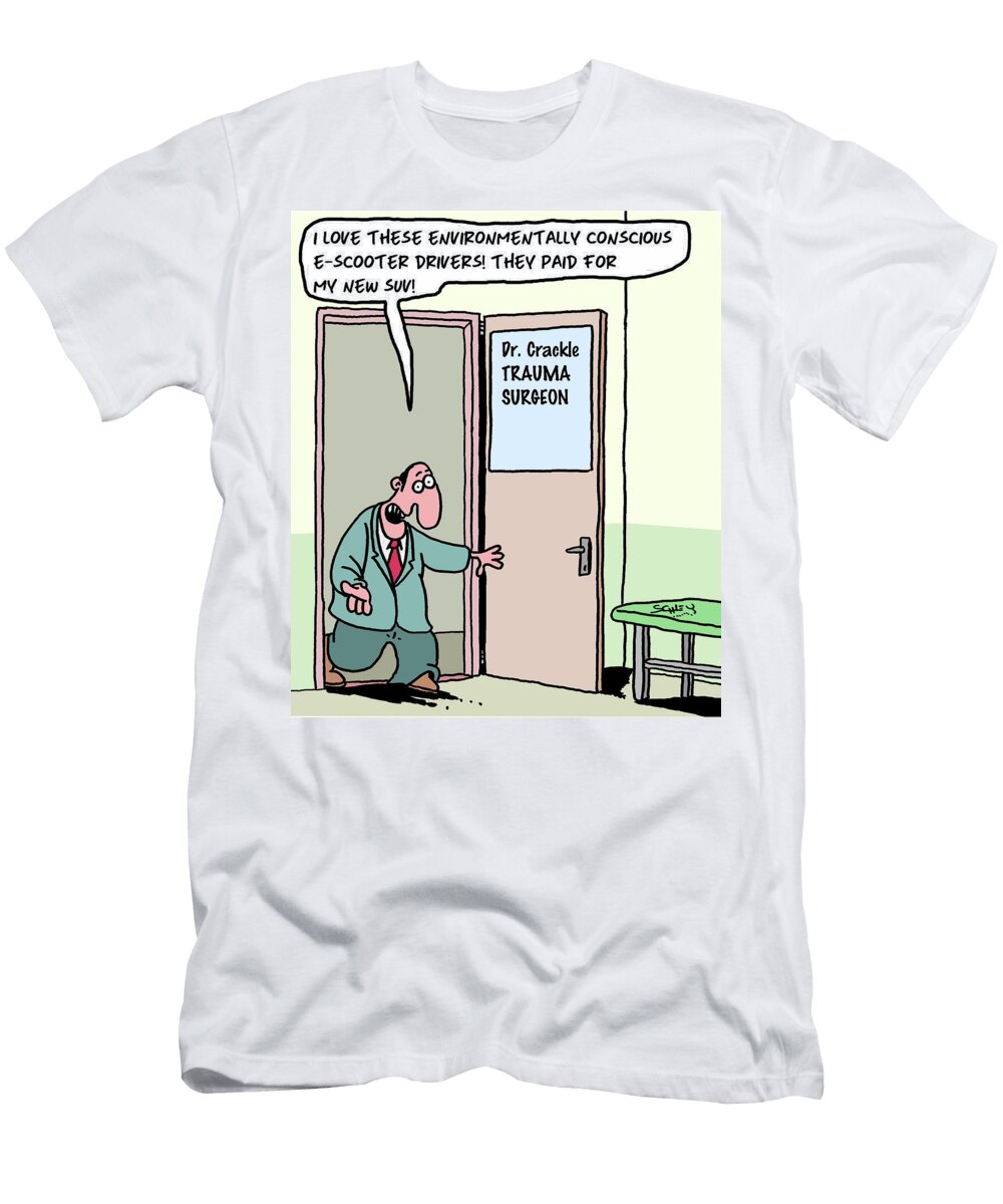 I Love These Environmentally Conscious E Scooter Drivers Karsten Schley T-Shirt