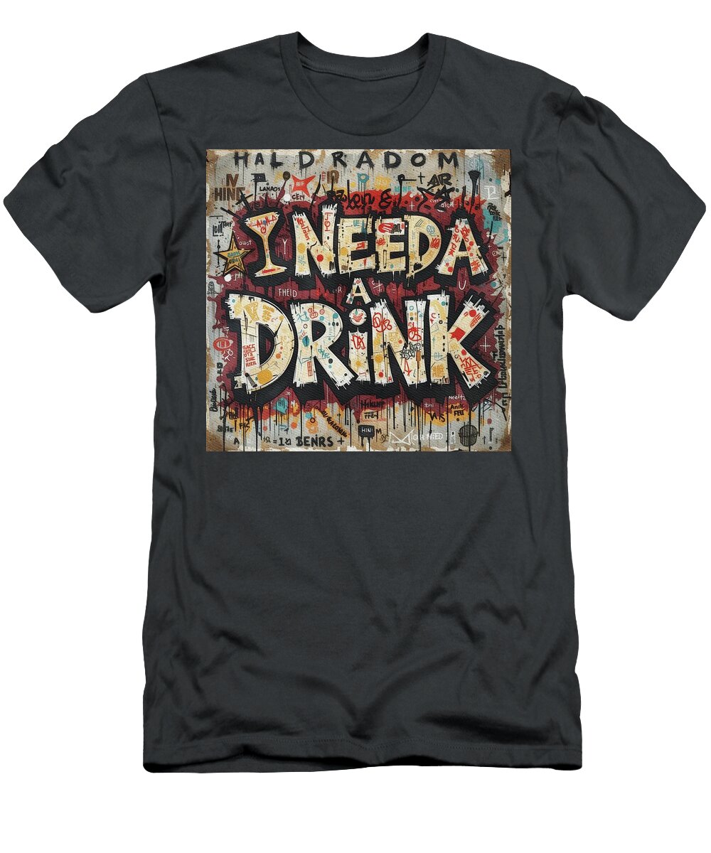 I Need a Drink Esoterica Art Agency T-Shirt