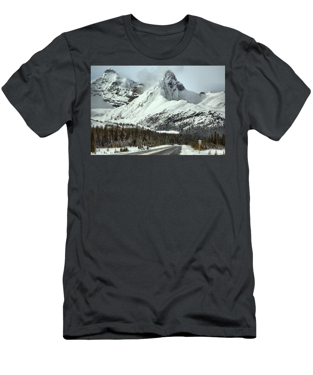 Icefields Parkway Scenic Winter View Adam Jewell T-Shirt