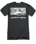 Icefields Parkway Scenic Winter View Black and White Adam Jewell T-Shirt