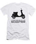 Id Rather Be on My Scooter Funny Motorbike Hip Black Henry B T-Shirt