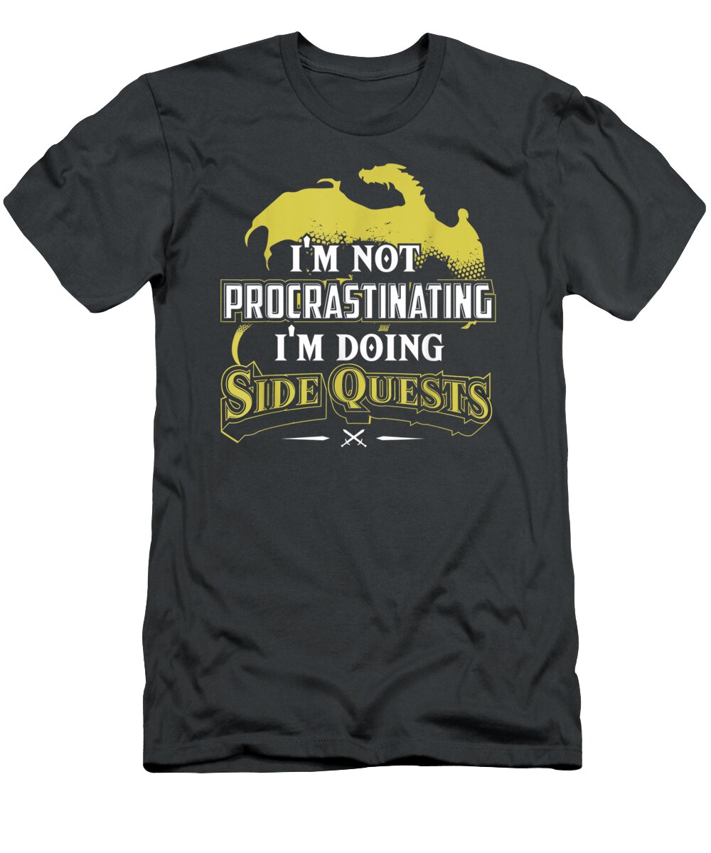 Im Not Procrastinating Im Doingide Quests Rpg Gamer Kier Alishah T-Shirt