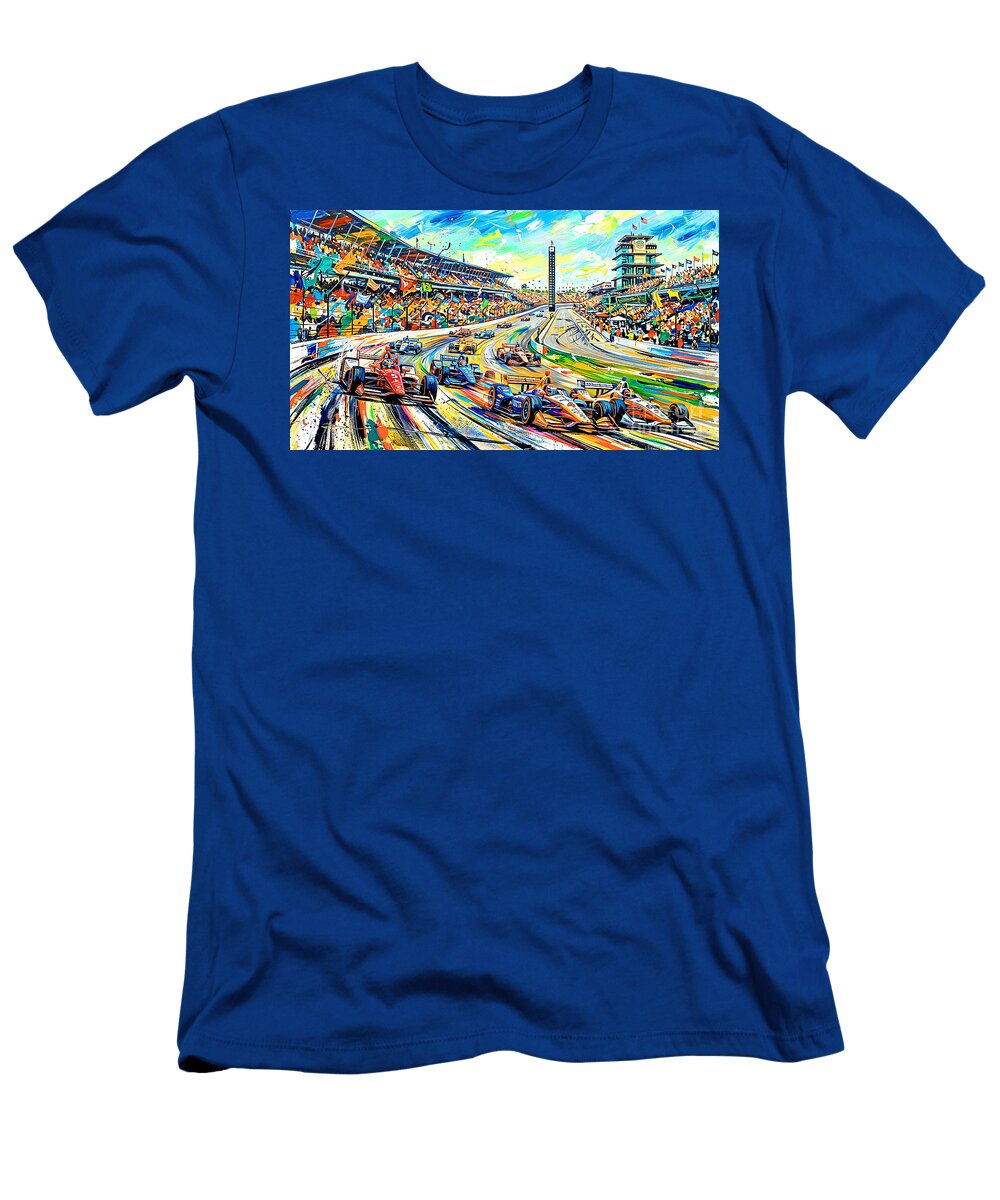 Indianapolis 500 Race Day Automotive Art 20260510d2 Wingsdomain Art and Photography T-Shirt