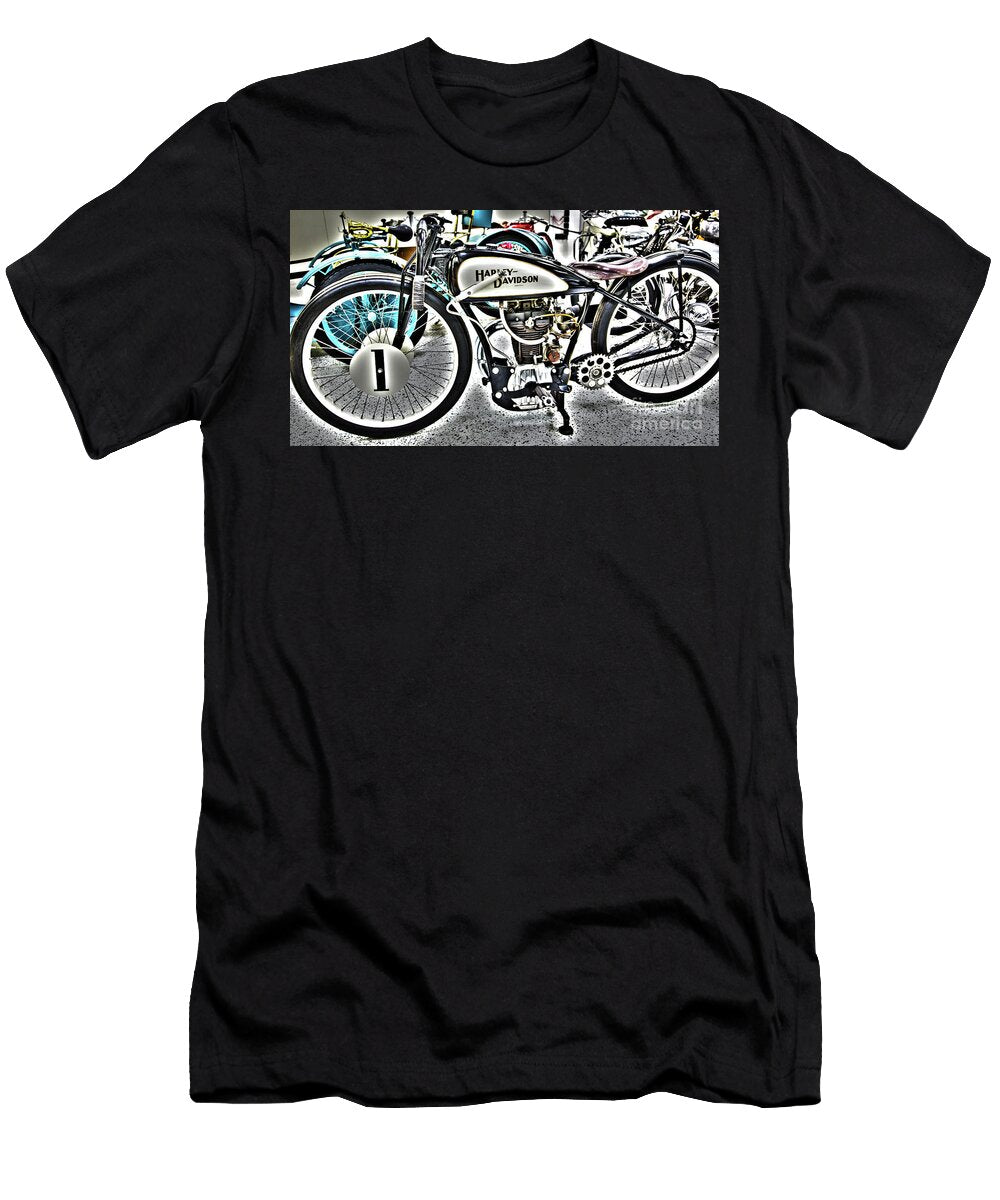Indy Race Car Museum Harley Davidson Elite Image Photography By Chad Mcdermott T-Shirt