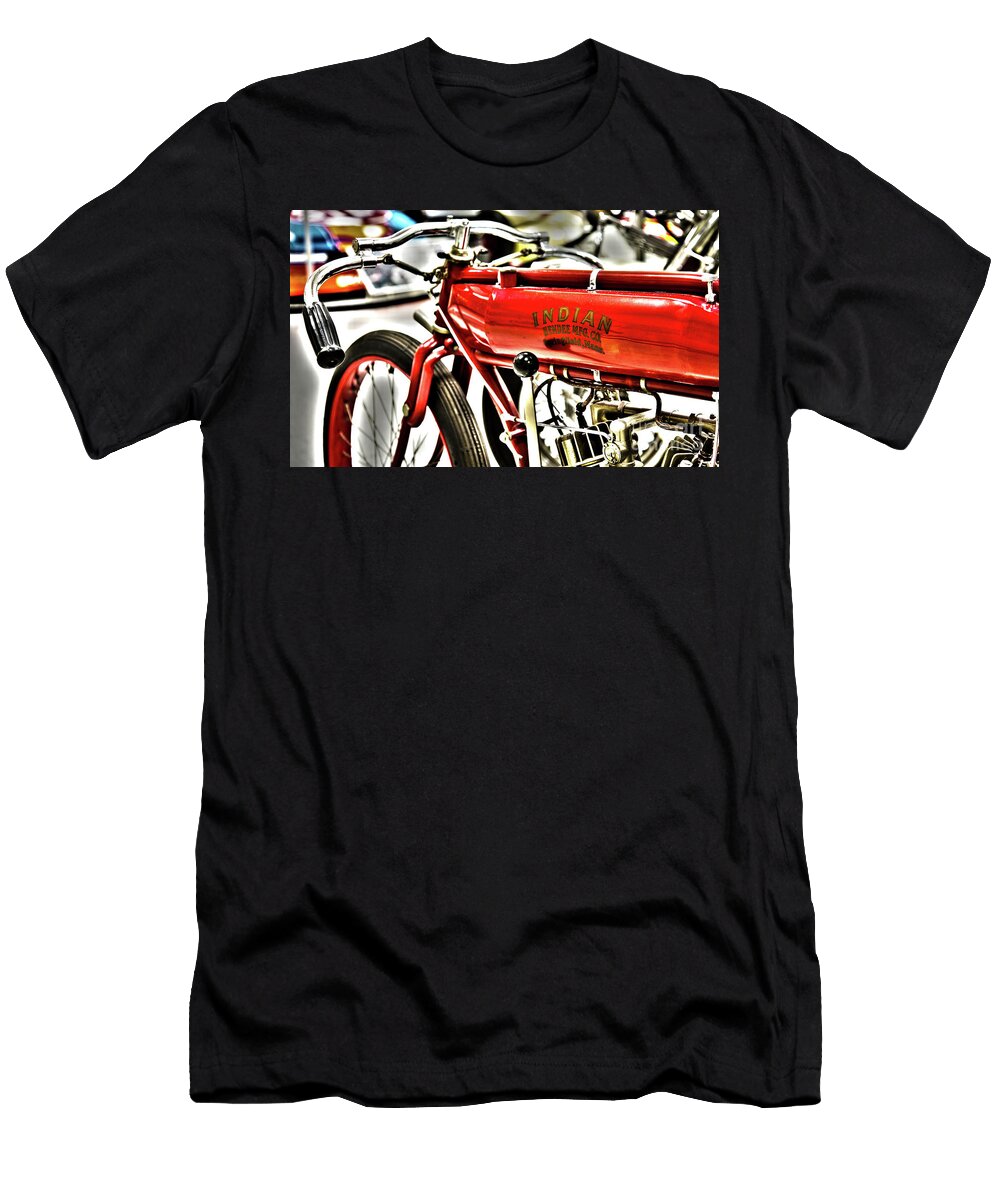Indy Race Car Museum Indian Motorcycle Elite Image Photography By Chad Mcdermott T-Shirt