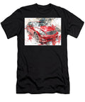Infiniti M45 2005 Sedan Red Car Artistic Design Vibrant Red Car Art Hollie Love T-Shirt