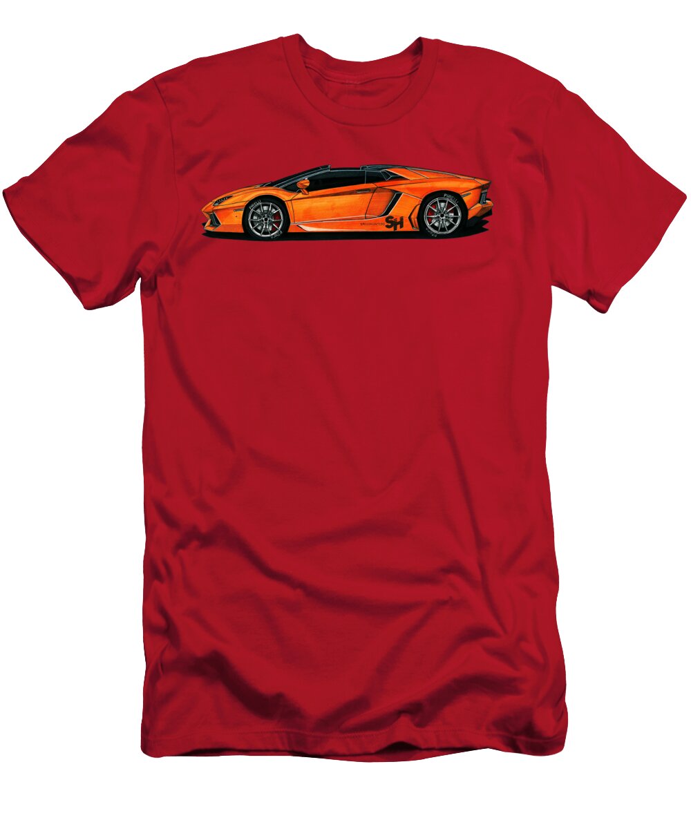 Italian Legend Lamborghini Aventador V12 Roadster Vladyslav Shapovalenko T-Shirt