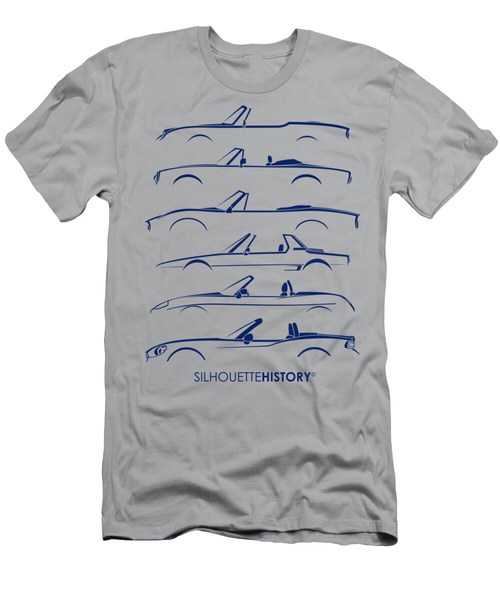 Italian Roadster Silhouettehistory Gabor Vida T-Shirt