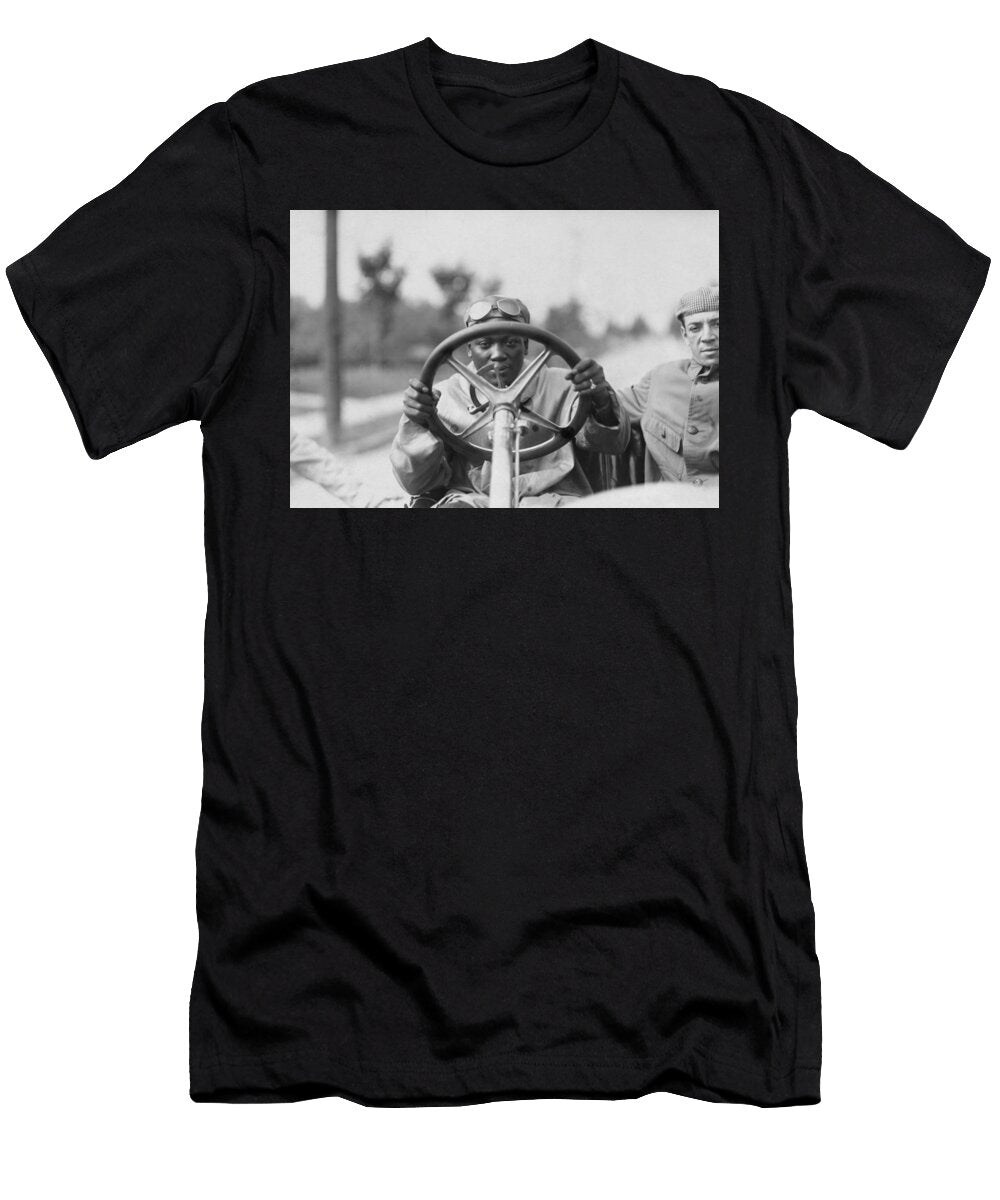 Jack Johnson Driving His Thomas Flyer War Is Hell Store T-Shirt