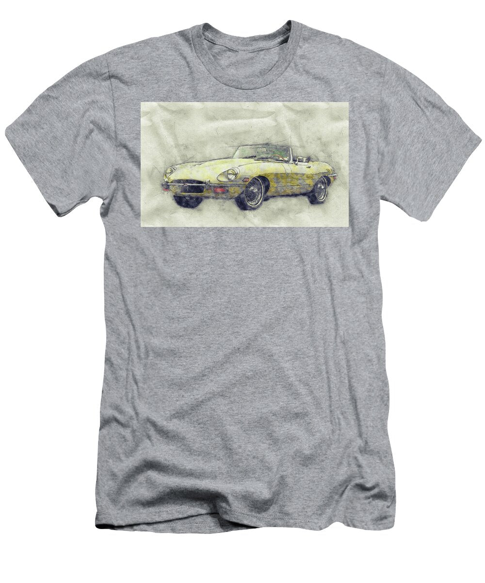 Jaguar E Type 1 Jaguar Xk E Sports Car Automotive Art Car Posters Studio Grafiikka T-Shirt