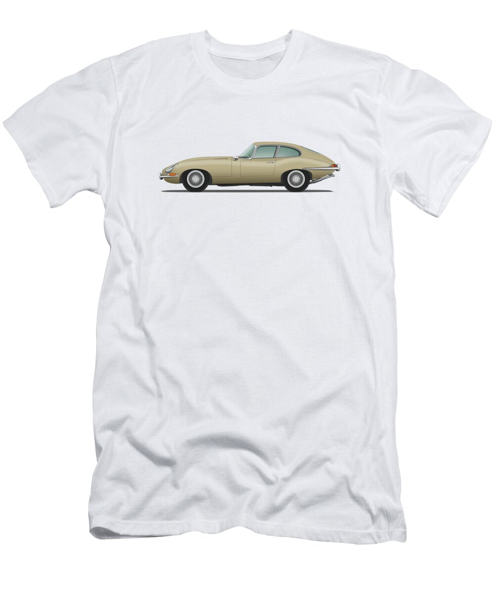 Jaguar E Type Fixed Head Coupe Golden Sand Steve H Clark Photography T-Shirt