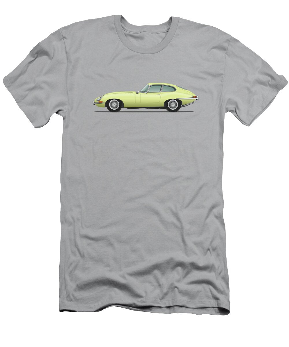 Jaguar E Type Fixed Head Coupe Primrose Steve H Clark Photography T-Shirt