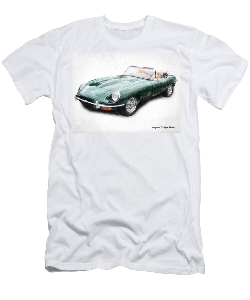Jaguar E Type Racing Green Craphe Studio T-Shirt