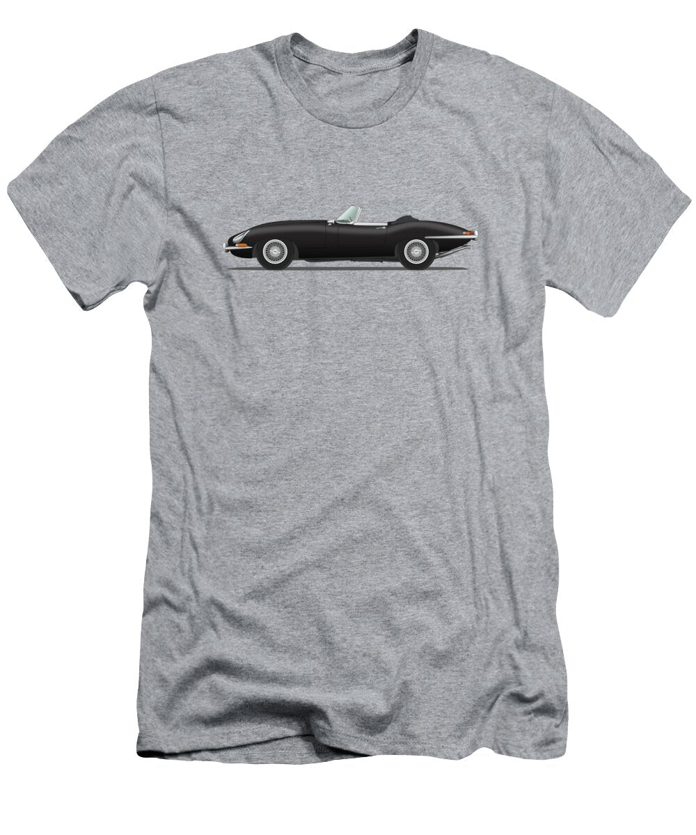 Jaguar E Type Roadster Black Steve H Clark Photography T-Shirt