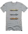 Jaguar E Type Roadster Gold Silver and Bronze Steve H Clark Photography T-Shirt