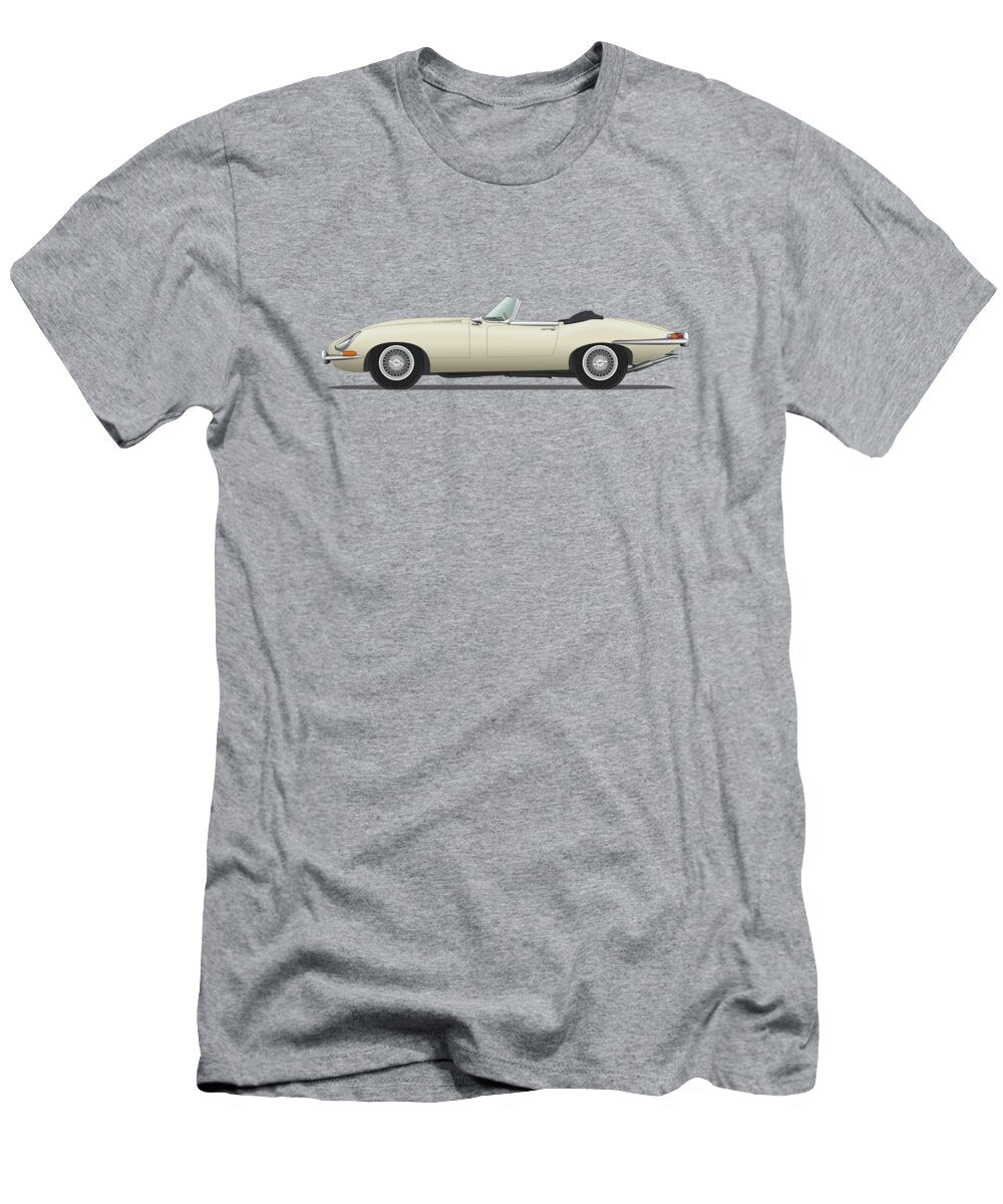 Jaguar E Type Roadster Old English White Steve H Clark Photography T-Shirt
