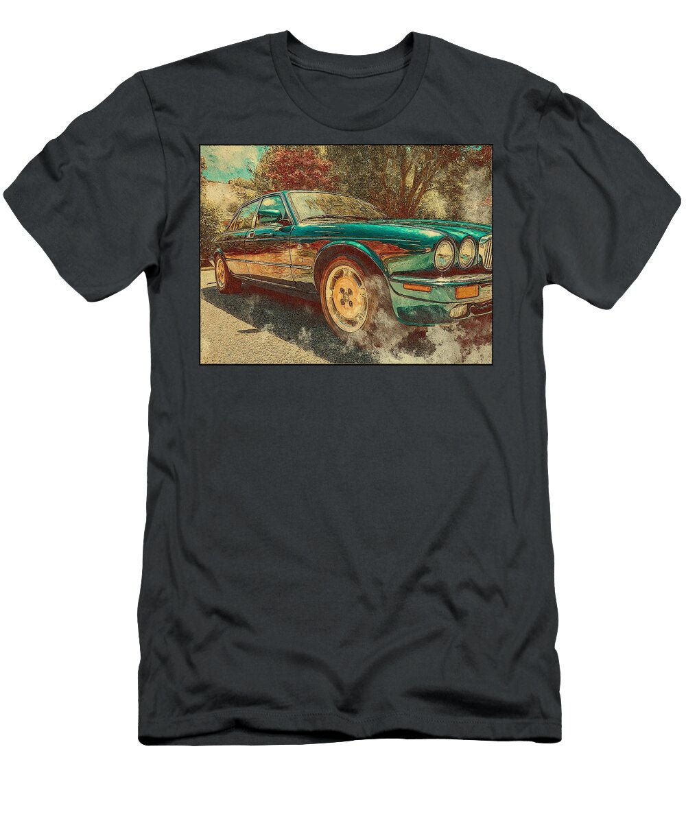 Jaguar Xj8 2000 Sedan Luxury Vehicle Vintage Car Vintage Luxury Car Art Hollie Love T-Shirt