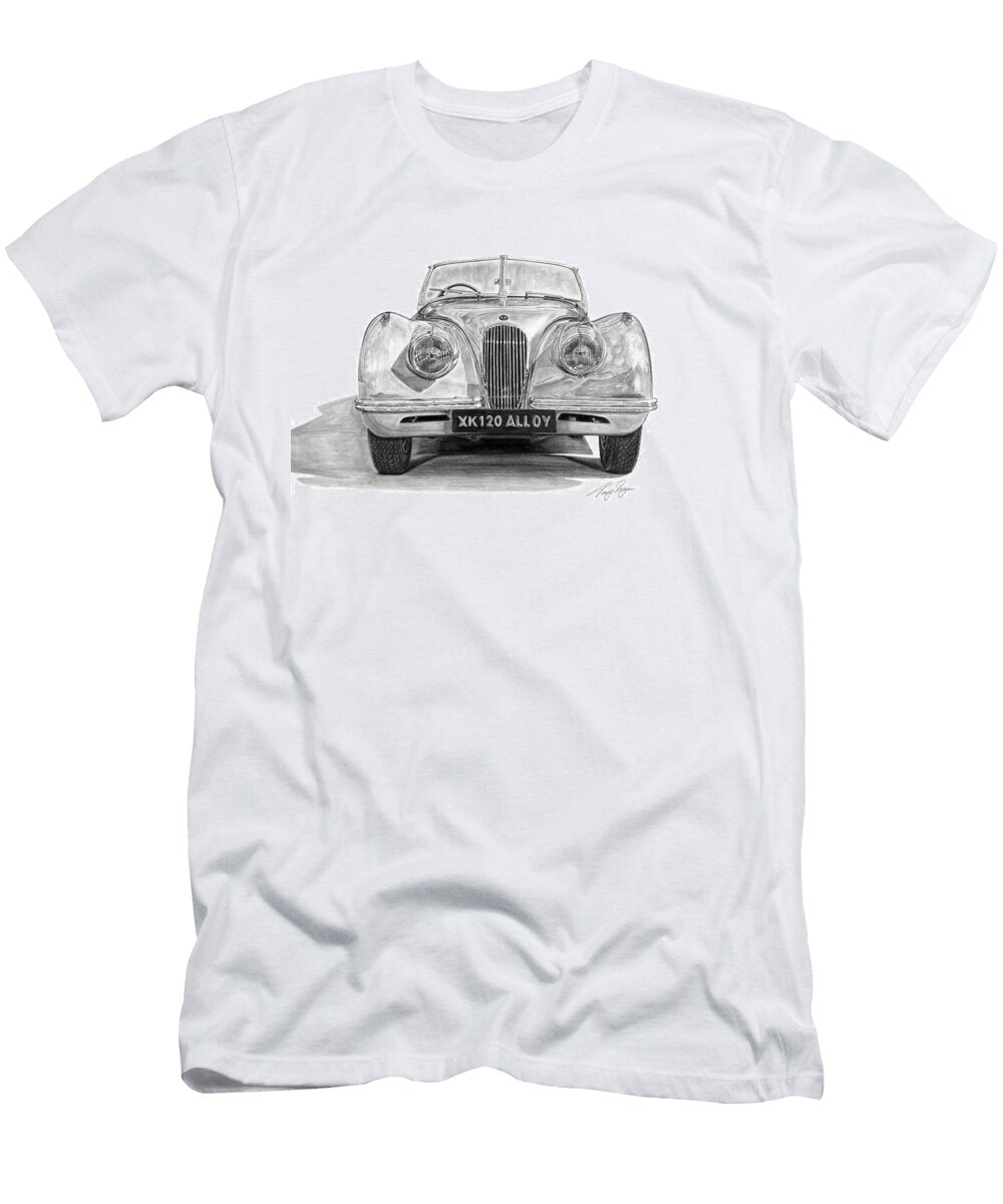 Jaguar Xk 120 Alloy Roadster 1950 Tony Regan T-Shirt