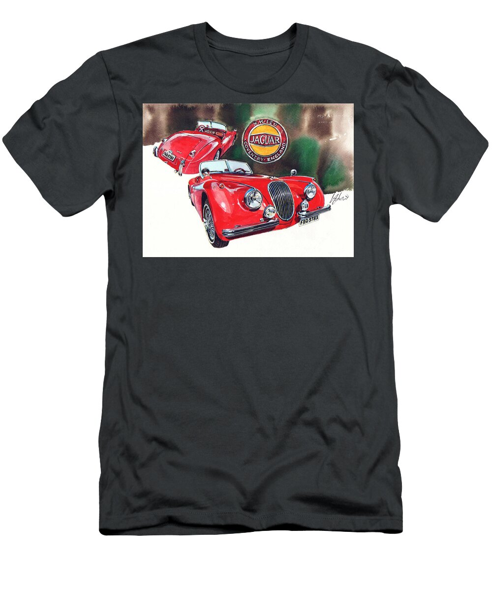 Jaguar Xk120 Roadster Yoshiharu Miyakawa T-Shirt