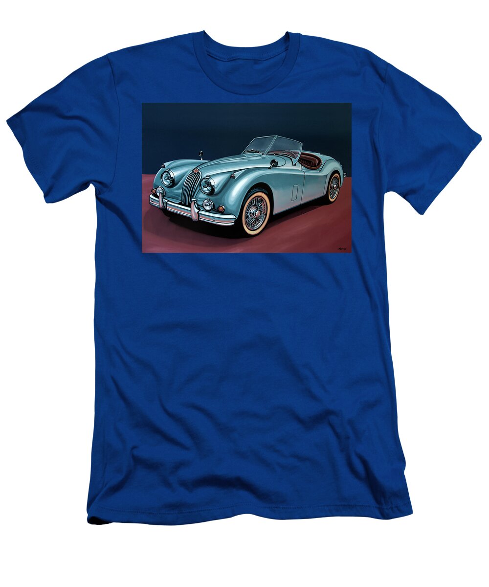 Jaguar Xk140 Painting Paul Meijering T-Shirt