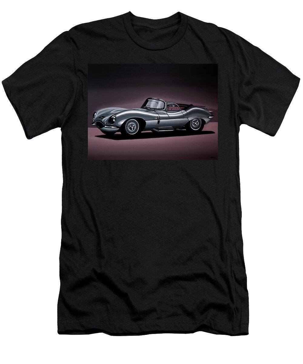 Jaguar Xkss Painting Paul Meijering T-Shirt
