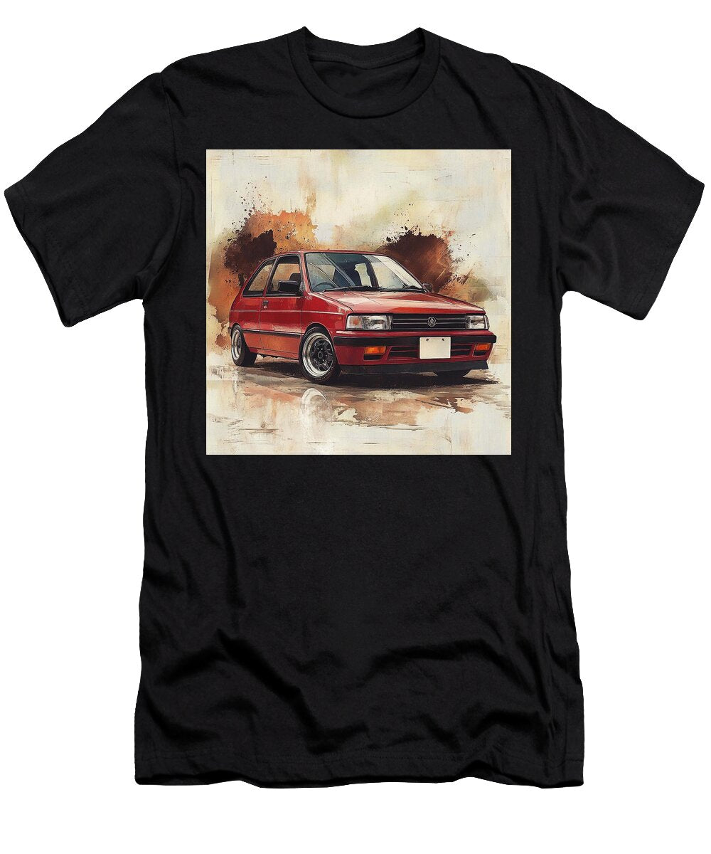 Japanese Design Daihatsu Charade 1987 Japan Hatchback Jdm Car Vintage Car Red Automobile Grayson Sheppard T-Shirt
