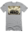 Japanese Minivan Illustration with Pagoda and Clouds Destiney Sullivan T-Shirt