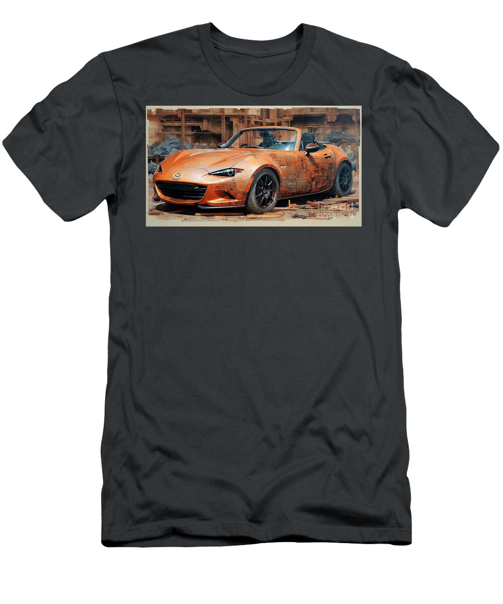 Jdm Car 805 Mazda Mx 5 Miata Eunos Roadster Clark Leffler T-Shirt
