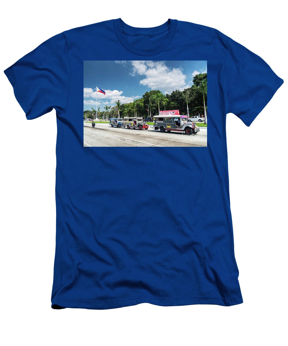 Jeepney Bus Local Transport Traffic in Downtown Manila City Stre Jacek Malipan T-Shirt
