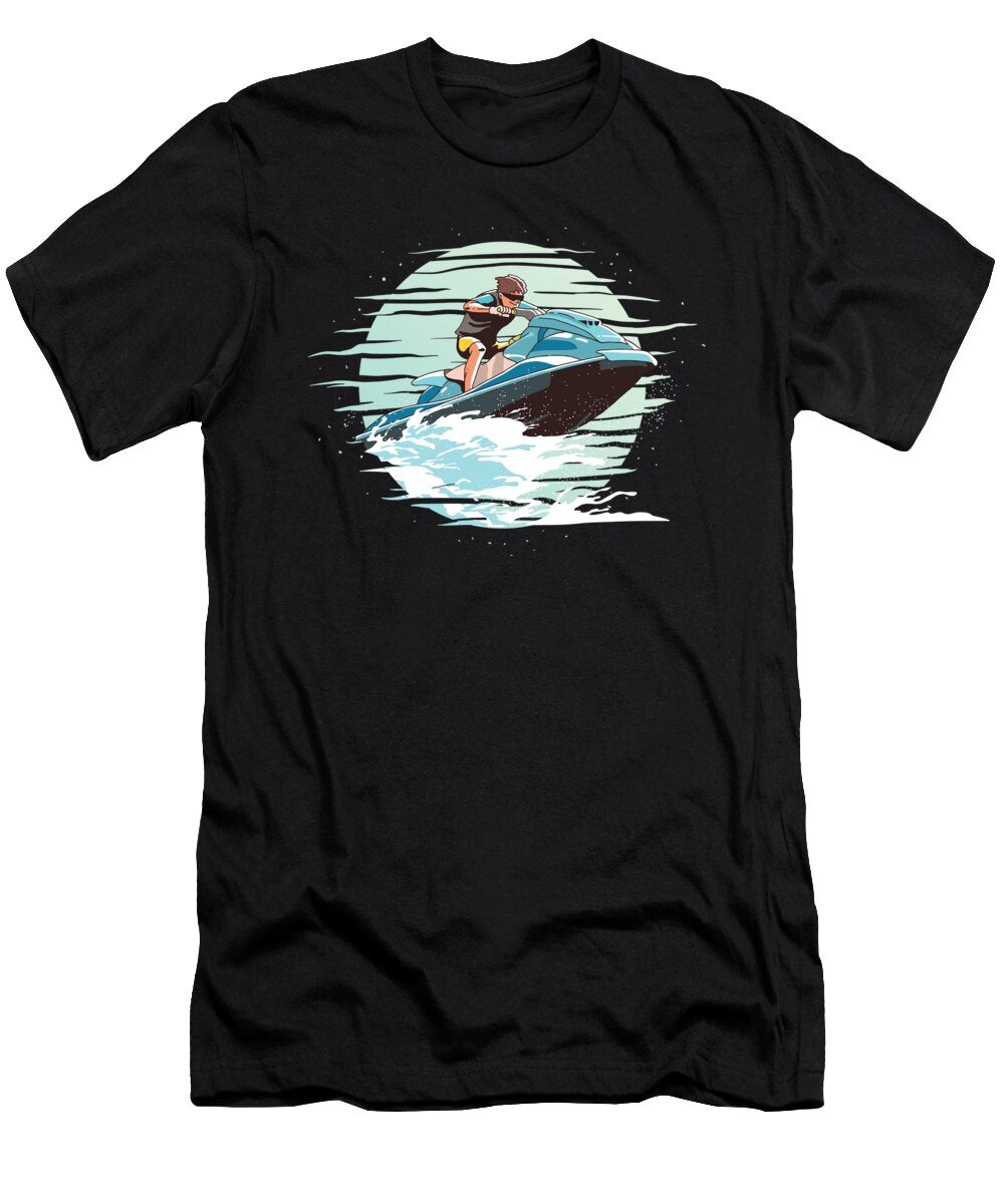 Jetski Watersports Boatercycle Watercraft Skier Swimmer Gift Thomas Larch T-Shirt