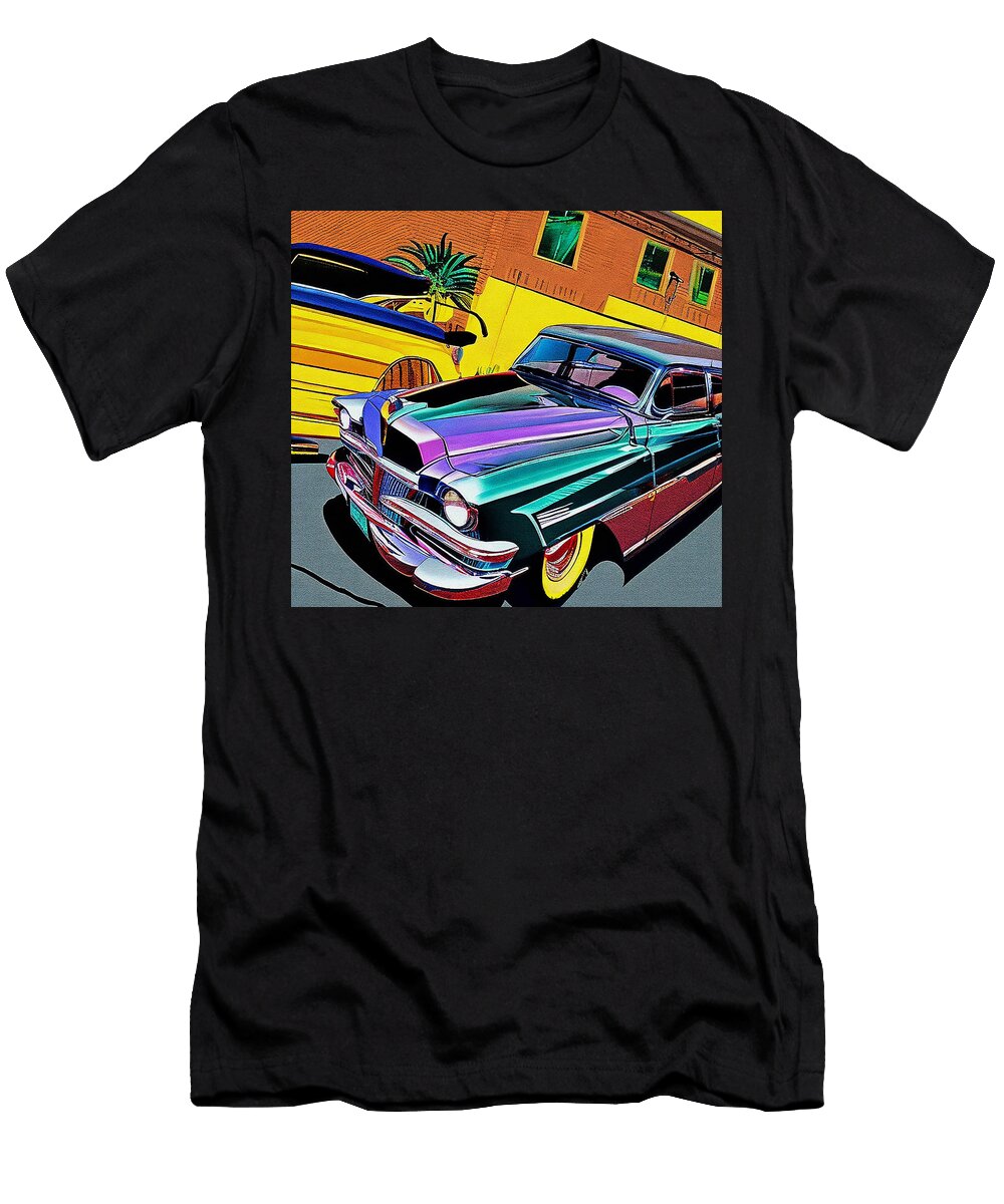 Kaiser Lowrider Classic Custom Hot Rod Pop Art Midcentury Modern Edgar Dorice T-Shirt
