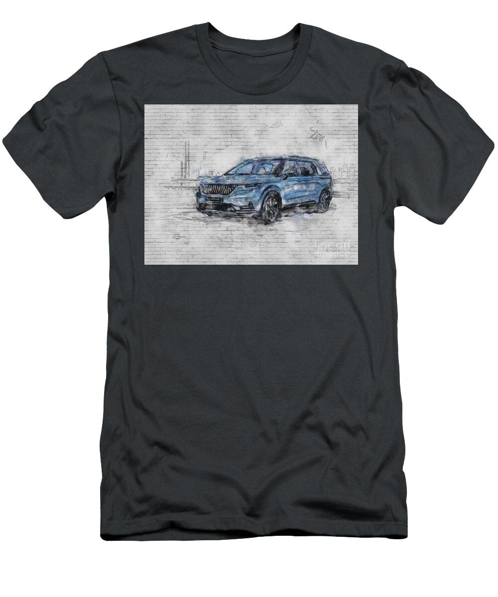 Kia Carnival 2020 Exterior Minivan Fourth Generation New Gray Korean Cars Ashtyn Treutel T-Shirt