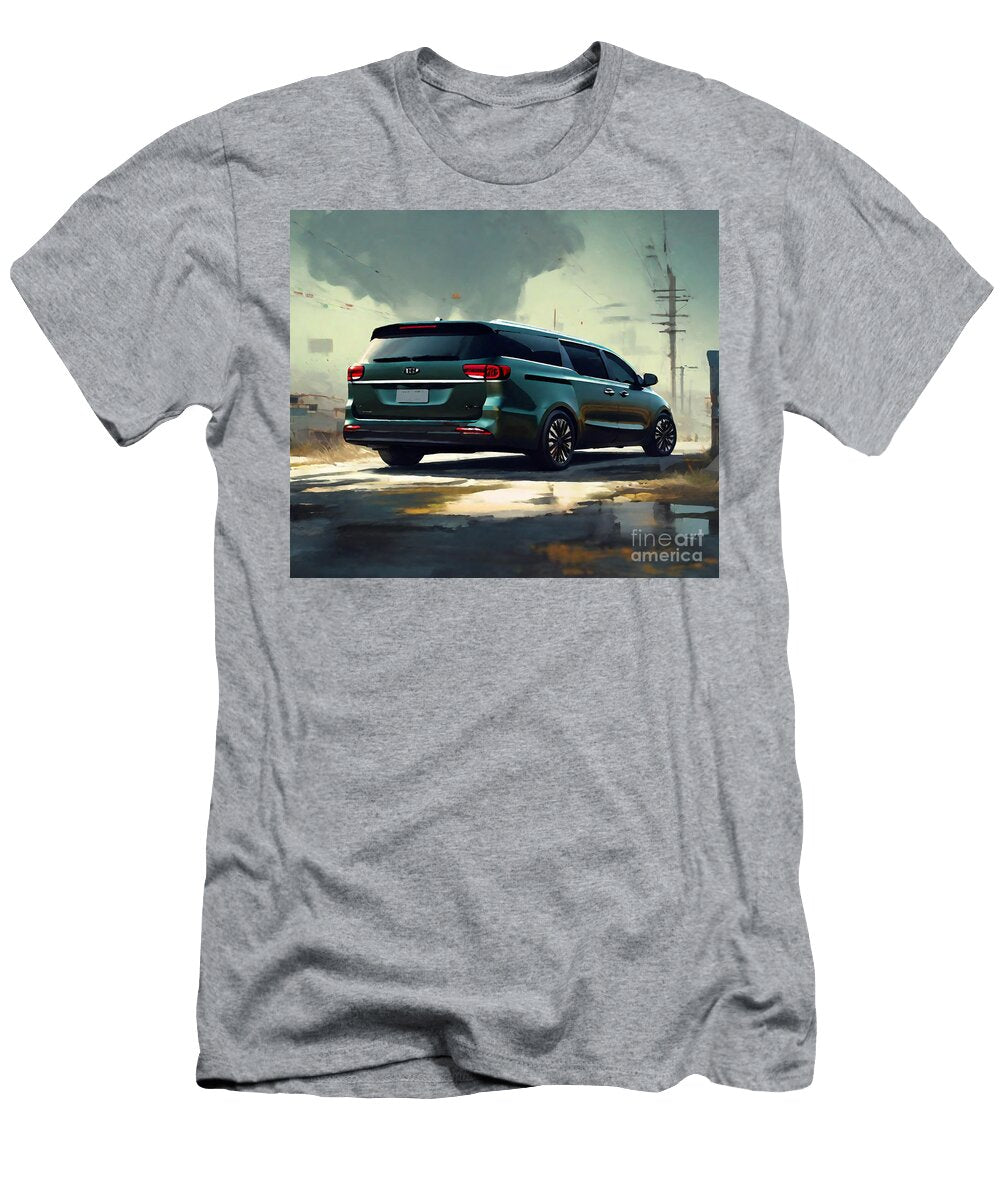 Kia Carnival 2021 Rear View Exterior Minivan Cortez Schinner T-Shirt