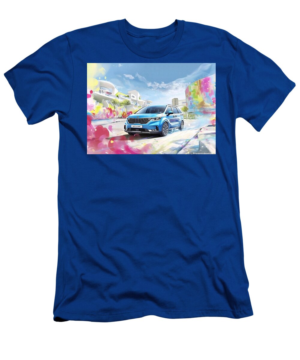 Kia Carnival a Modern Minivan with a Bold Design Kari Goldfalse T-Shirt
