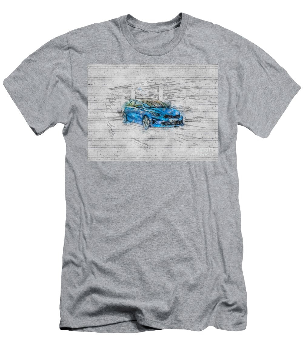 Kia Ceed 2018 New Blue Hatchback 2019 Ashtyn Treutel T-Shirt