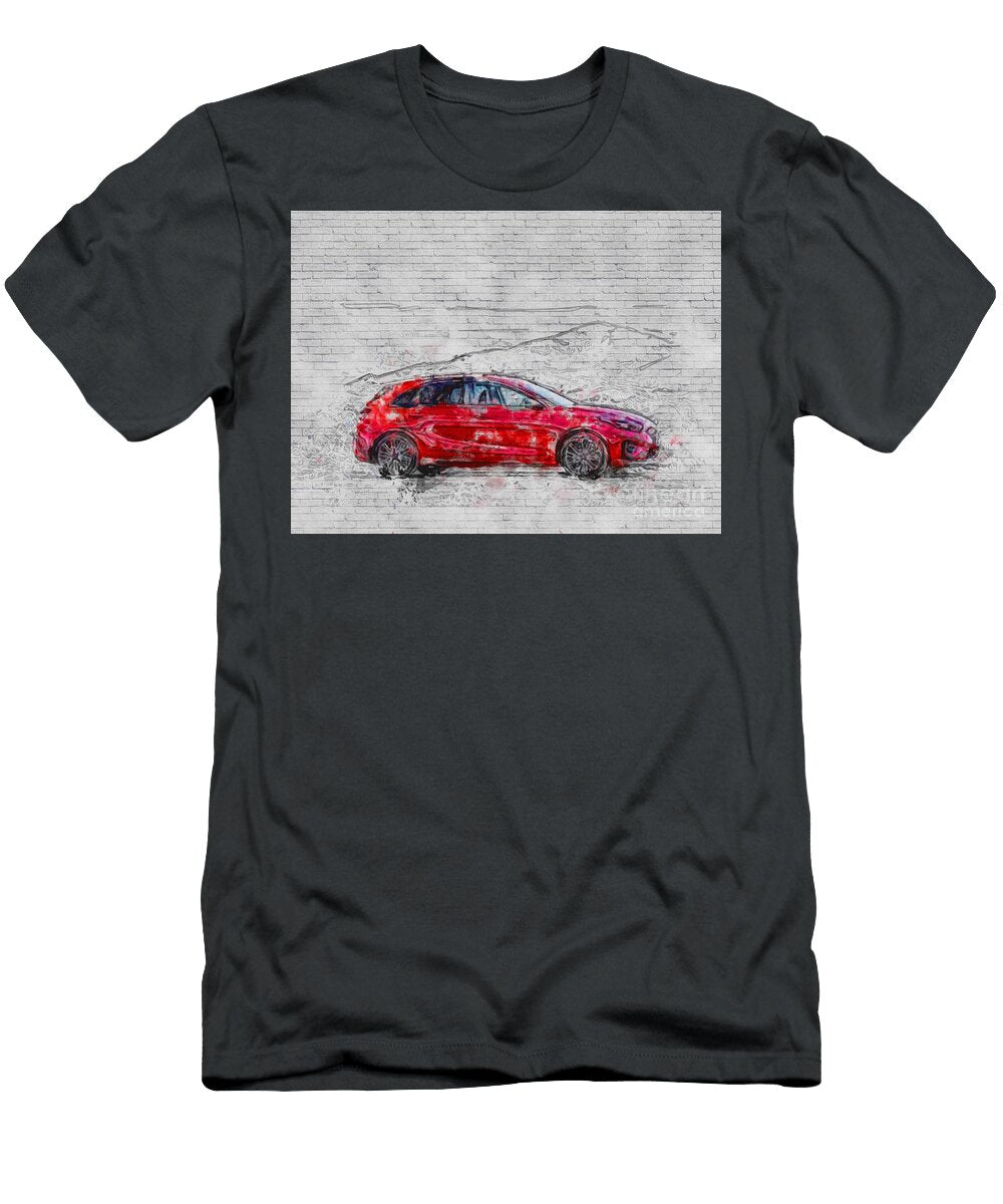 Kia Ceed 2020 Side Exterior Red Hatchback New Korean Cars Ashtyn Treutel T-Shirt