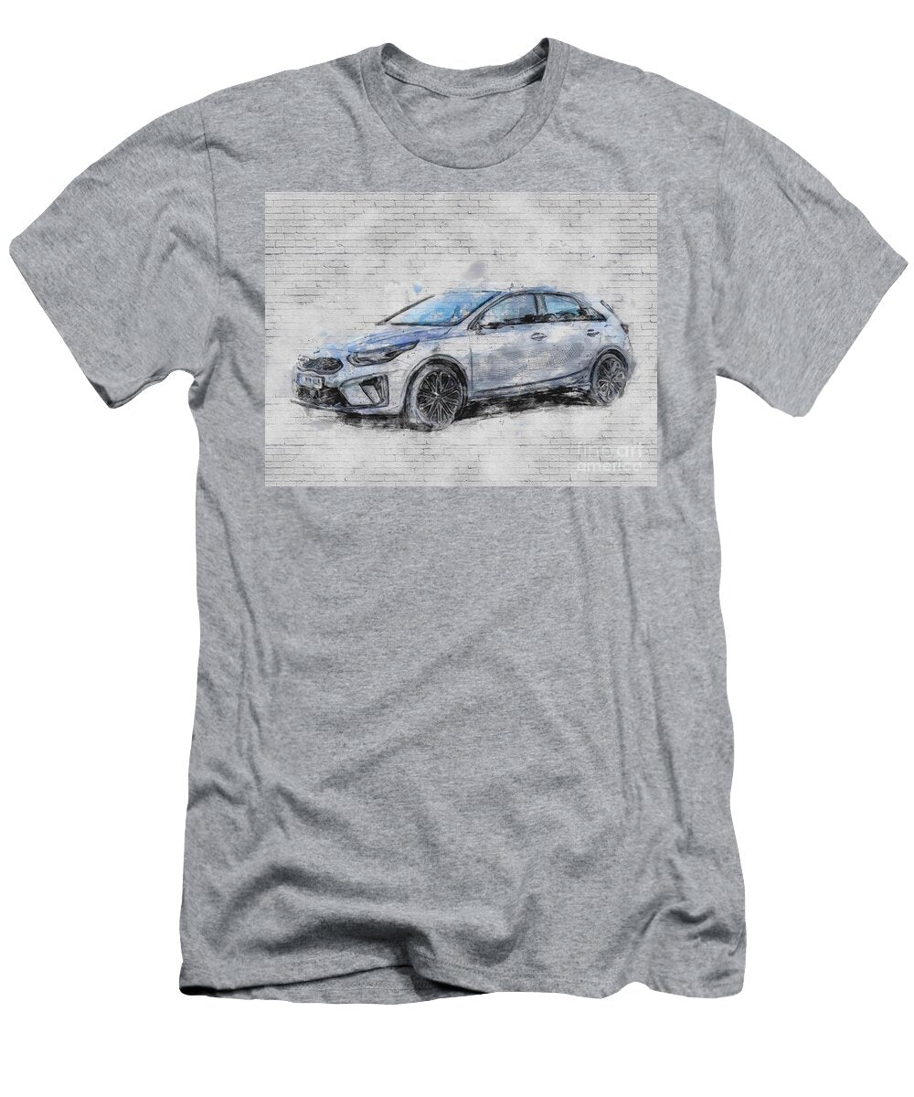 Kia Ceed 2021 Exterior New Silver Hatchback Korean Cars Ashtyn Treutel T-Shirt