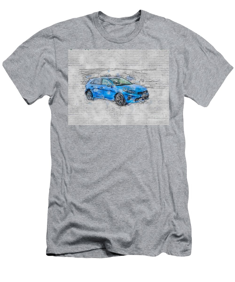 Kia Ceed First Edithion 2019 Gdi Isg Blue Hatchback Exterior New Korean Cars Ashtyn Treutel T-Shirt