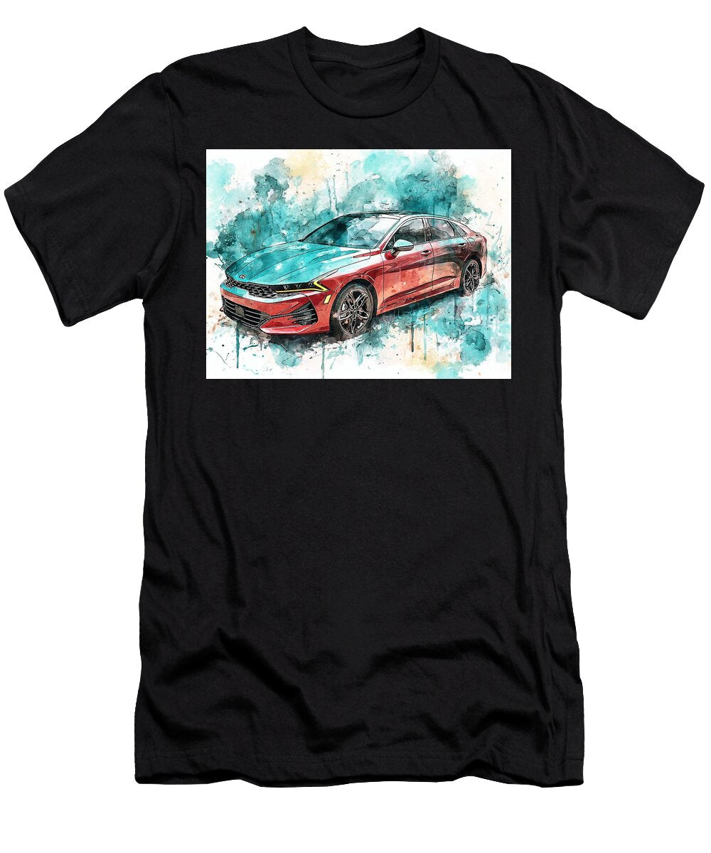 Kia K5 2023 Sedan Modern Design Red Car Red Car Modern Design Hollie Love T-Shirt